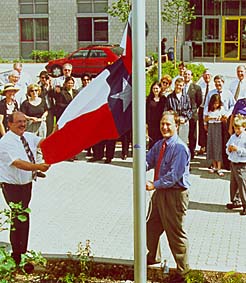 Texanische Flagge ber Rheinbrohl